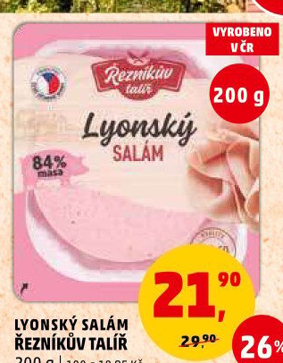 Salám lyonský Řezníkův talíř