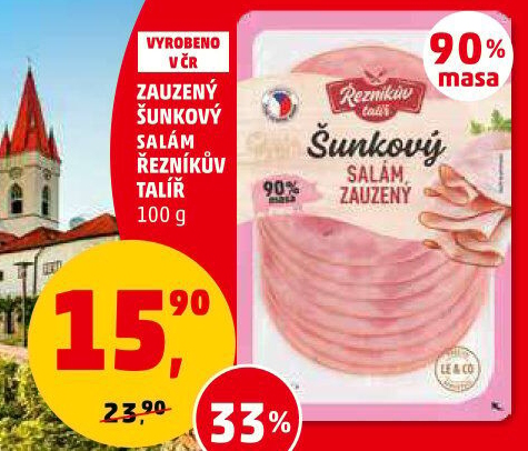 Salám šunkový zauzený Řezníkův talíř