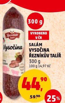 Salám Vysočina Řezníkův talíř