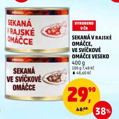 Sekaná v rajské omáčce Veseko