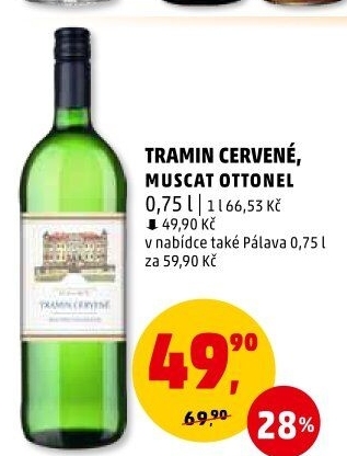 Víno Tramín červený Vinné sklepy Milotice