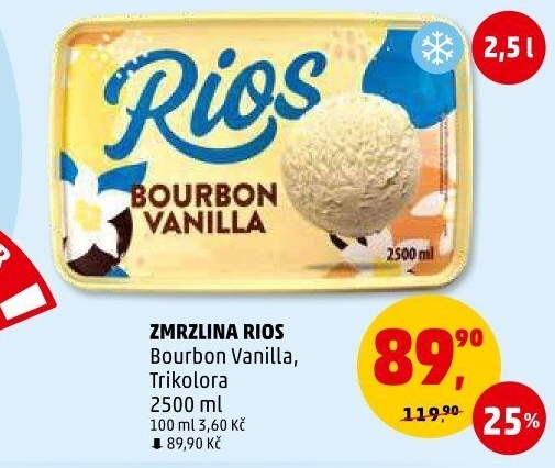 Zmrzlina ve vaničce Rios