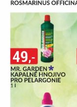 MR. GARDEN KAPALNÉ HNOJIVO PRO PELARGONIE 1 l