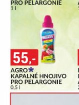 AGRO KAPALNÉ HNOJIVO PRO PELARGONIE 0,5 l