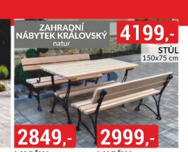 Zahradní stůl natur