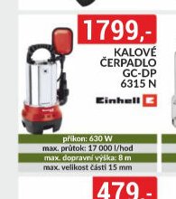 KALOVÉ ČERPADLO GC-DP 6315 N
