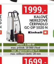 KALOVÉ ČERPADLO GC-DP 1020 N