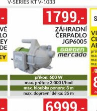 ZAHRADNÍ ČERPADLO JGP6005