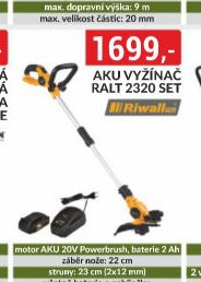 AKU VYŽÍNAČ RALT 2320 SET