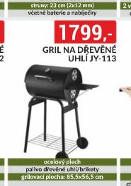 GRIL NA DŘEVĚNÉ UHLÍ JY-113