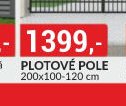 PLOTOVÉ POLE 200x100-120 cm