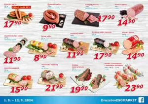 akční leták ESO MARKET 1.5.2024-12.5.2024