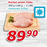 Kuřecí prsní řízky mražené Vodňanské kuře