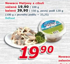 Matjesy s cibulí Nowaco