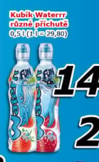Ochucená voda Waterrr Kubík