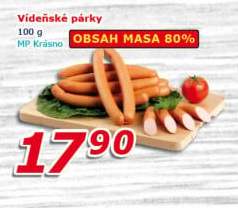 Párky vídeňské Krásno