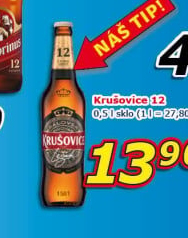 Pivo světlé Královský ležák 12° Krušovice