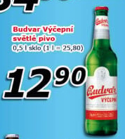 Pivo světlé výčepní Budweiser Budvar