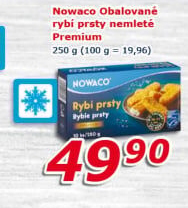 Rybí prsty nemleté mražené Nowaco Premium