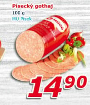 Salám Gothaj Maso uzeniny Písek