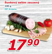 Salám šunkový zauzený Krásno
