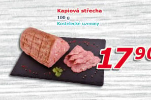 Střecha kapiová Kostelecké uzeniny