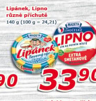 Sýr tavený Lipánek Madeta