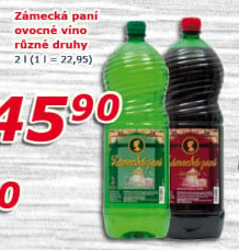 Víno stolní Zámecká paní