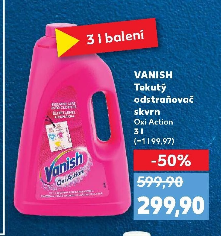 VANISH Tekutý odstraňovač skvrn