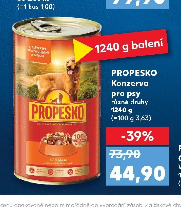 PROPESKO Konzerva pro psy