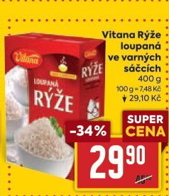 Rýže loupaná dlouhozrnná Vitana