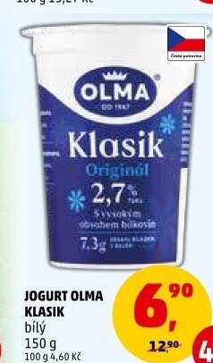Bílý jogurt Klasik Olma