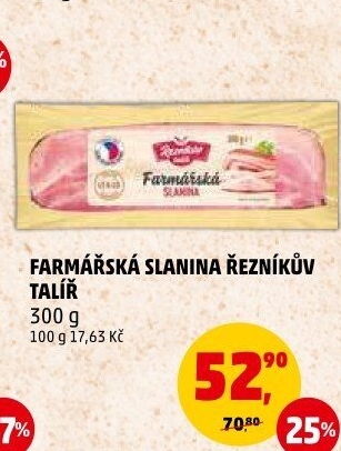 Farmářská slanina Řezníkův talíř
