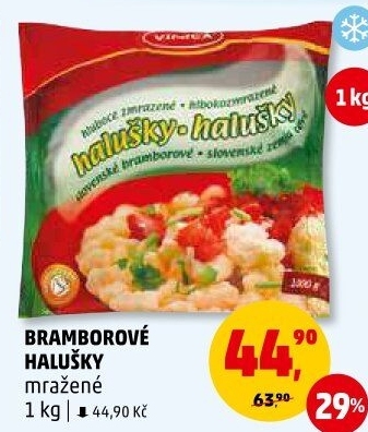Halušky bramborové mražené Vinica