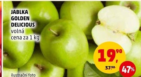 Jablka Golden Delicious