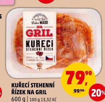 Kuřecí stehenní řízky Na Gril Dobré maso