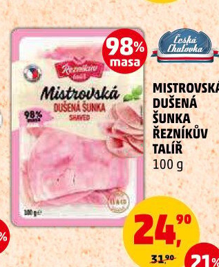 Mistrovská dušená šunka Řezníkův talíř