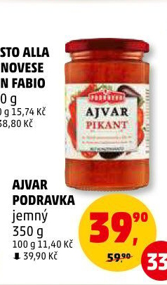 Omáčka Ajvar Podravka