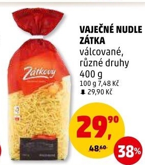 Polévkové nudle Zátkovy