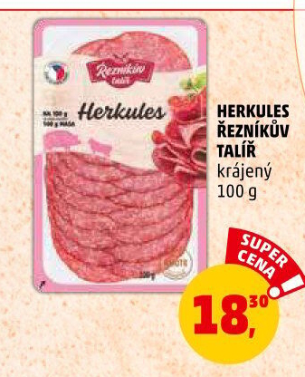 Salám Herkules Řezníkův talíř