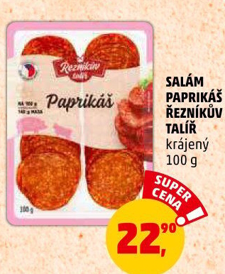 Salám Paprikáš Řezníkův talíř