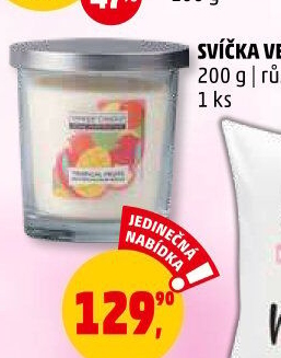 Svíčky ve skle vonné Yankee Candle