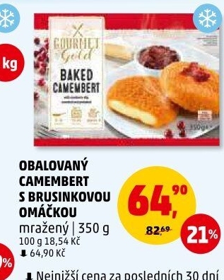 Sýr Camembert smažený mražený Gourmet Gold