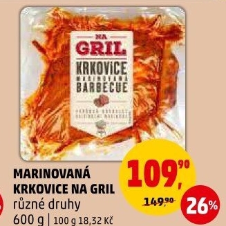 Vepřová krkovice marinovaná Na gril Penny