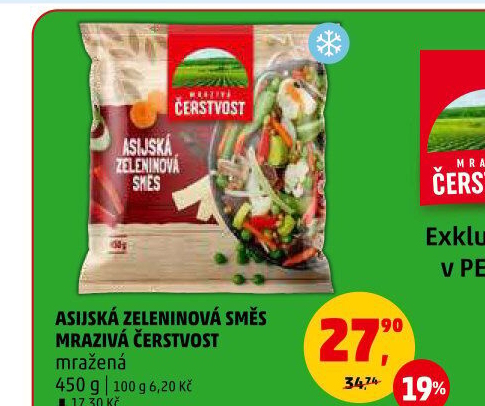 Zeleninová asijská směs mražená Mrazivá Čerstvost