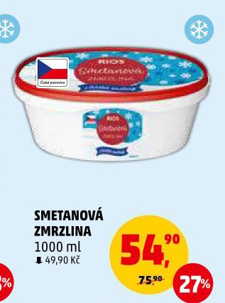 Zmrzlina ve vaničce Rios