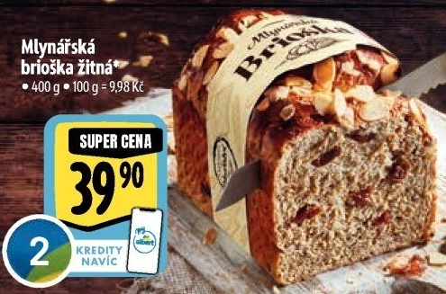 Brioška Mlynářská žitná Albert