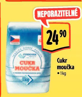 Cukr moučka Cukrovar Vrbátky
