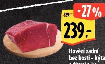 Hovězí kýta zadní bez kosti