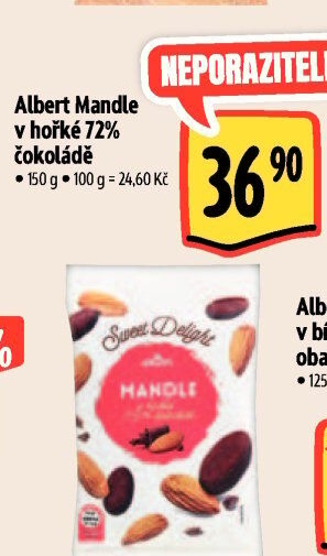 Mandle v čokoládě Albert